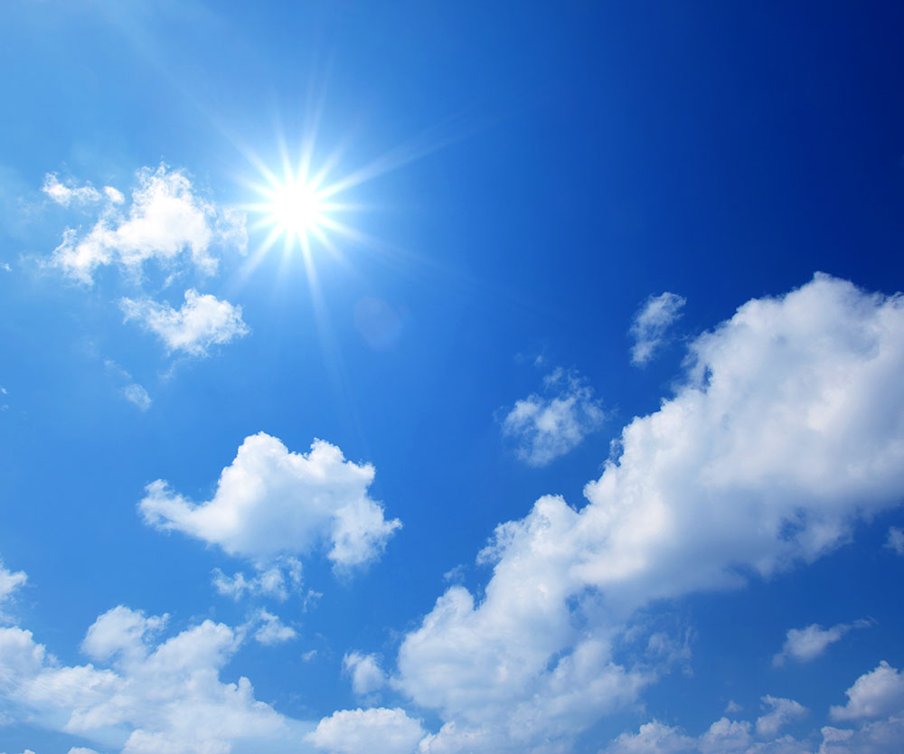 Blue sky with cloud