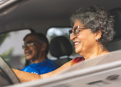 Older Woman Driving