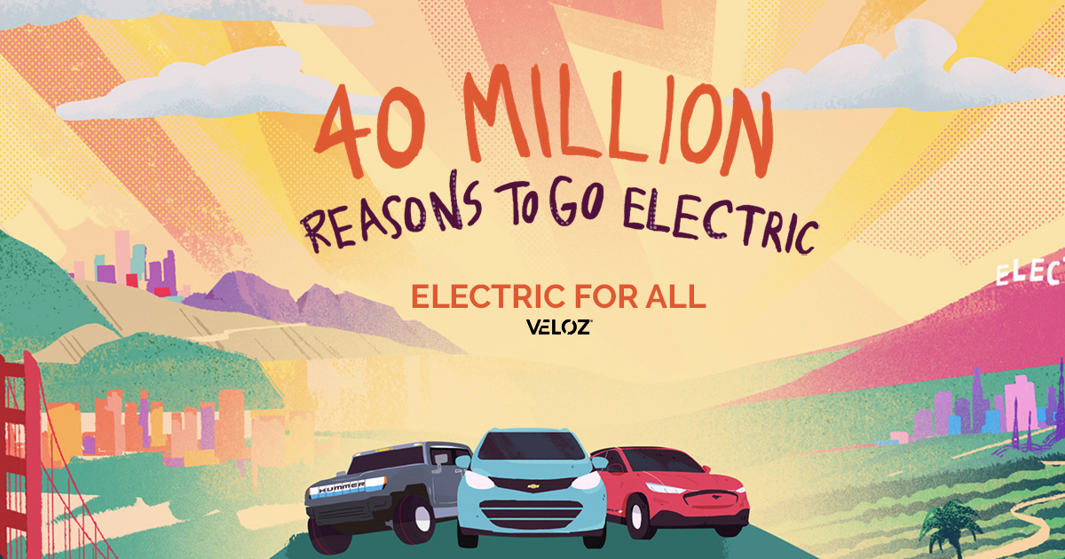 40 Million Reasons To Go Electric | Facebook Graphic